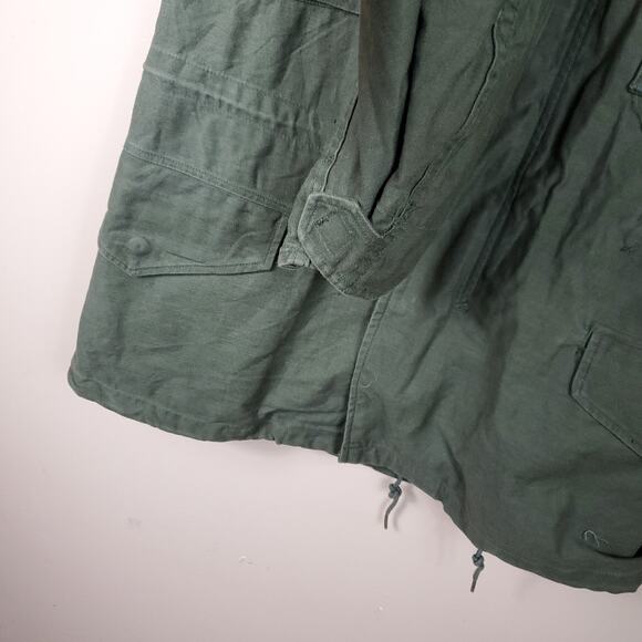 Army Surplus Cold Weather Field Full Zip Coat in green Size XS - Picture 6 of 12